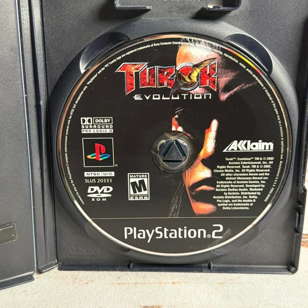 Turok Evolution PS2 PlayStation 2 Black Label No Manual Tested
